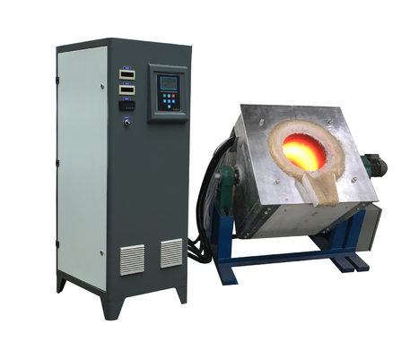 Frequência de derretimento 1-10Khz da luz do tela táctil do equipamento da indução 60KW para a fusão do metal